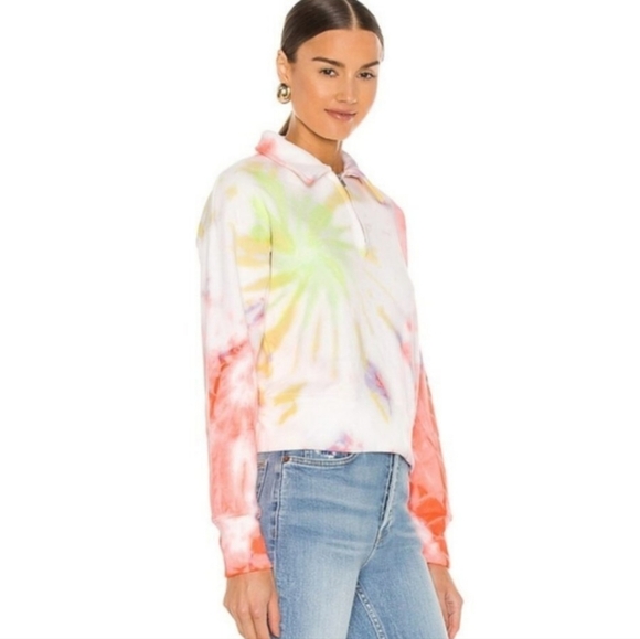 NWT Re/done Hanes Space Dye Half Zip - Picture 3 of 12